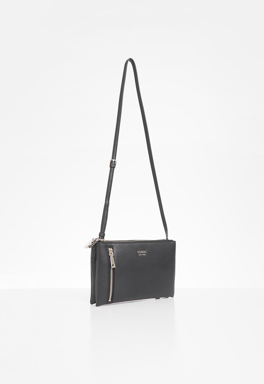 GUESS - Naya double zip crossbody - black