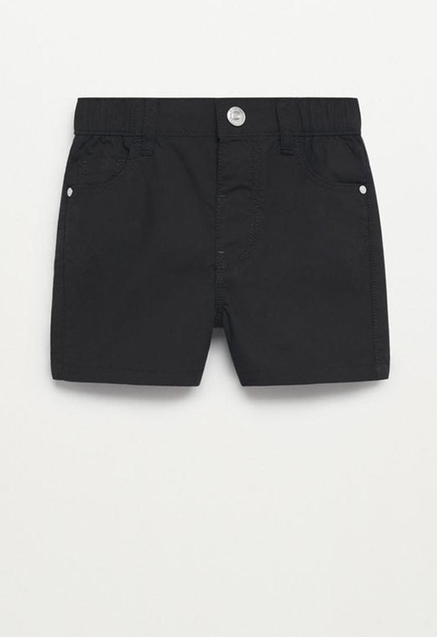 MANGO - Bermuda shorts panda - black