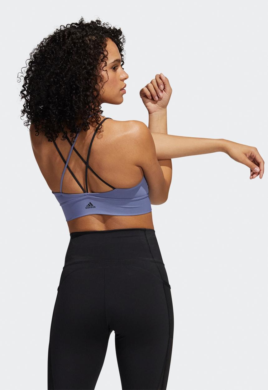 adidas Performance - Am 3bar logo bra - orbit violet & black