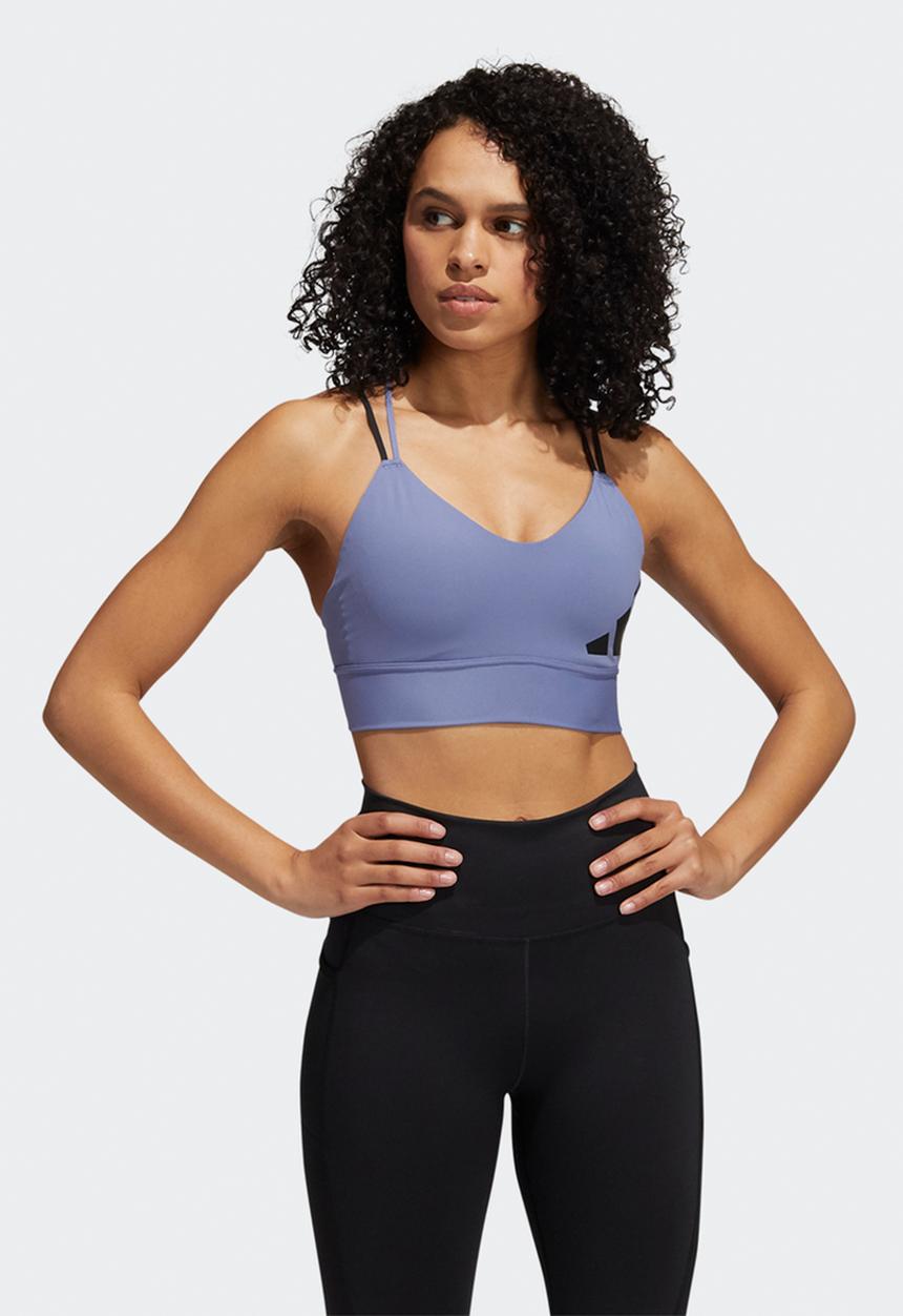 adidas Performance - Am 3bar logo bra - orbit violet & black