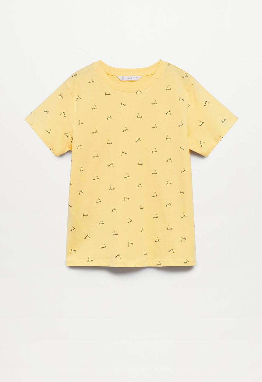 MANGO - T-shirt stamp1 - yellow