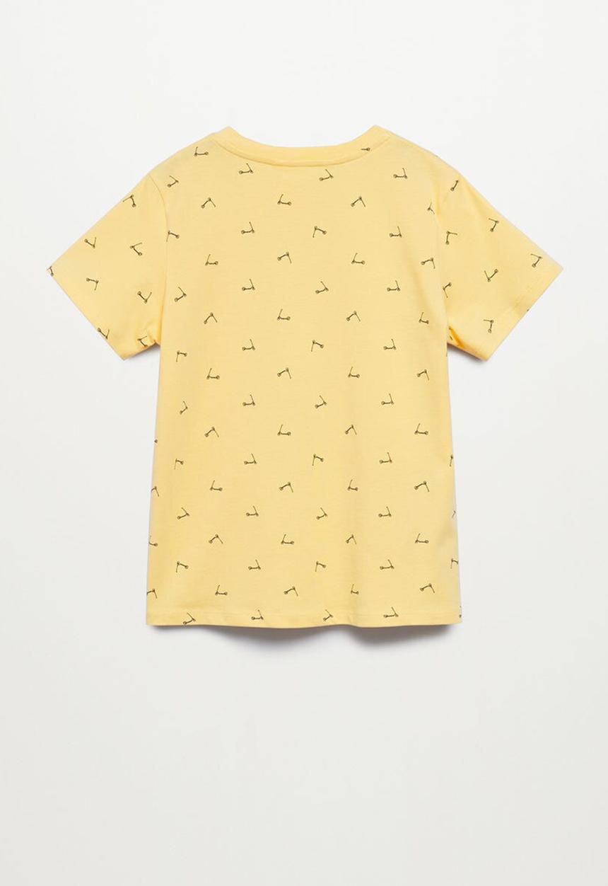 MANGO - T-shirt stamp1 - yellow