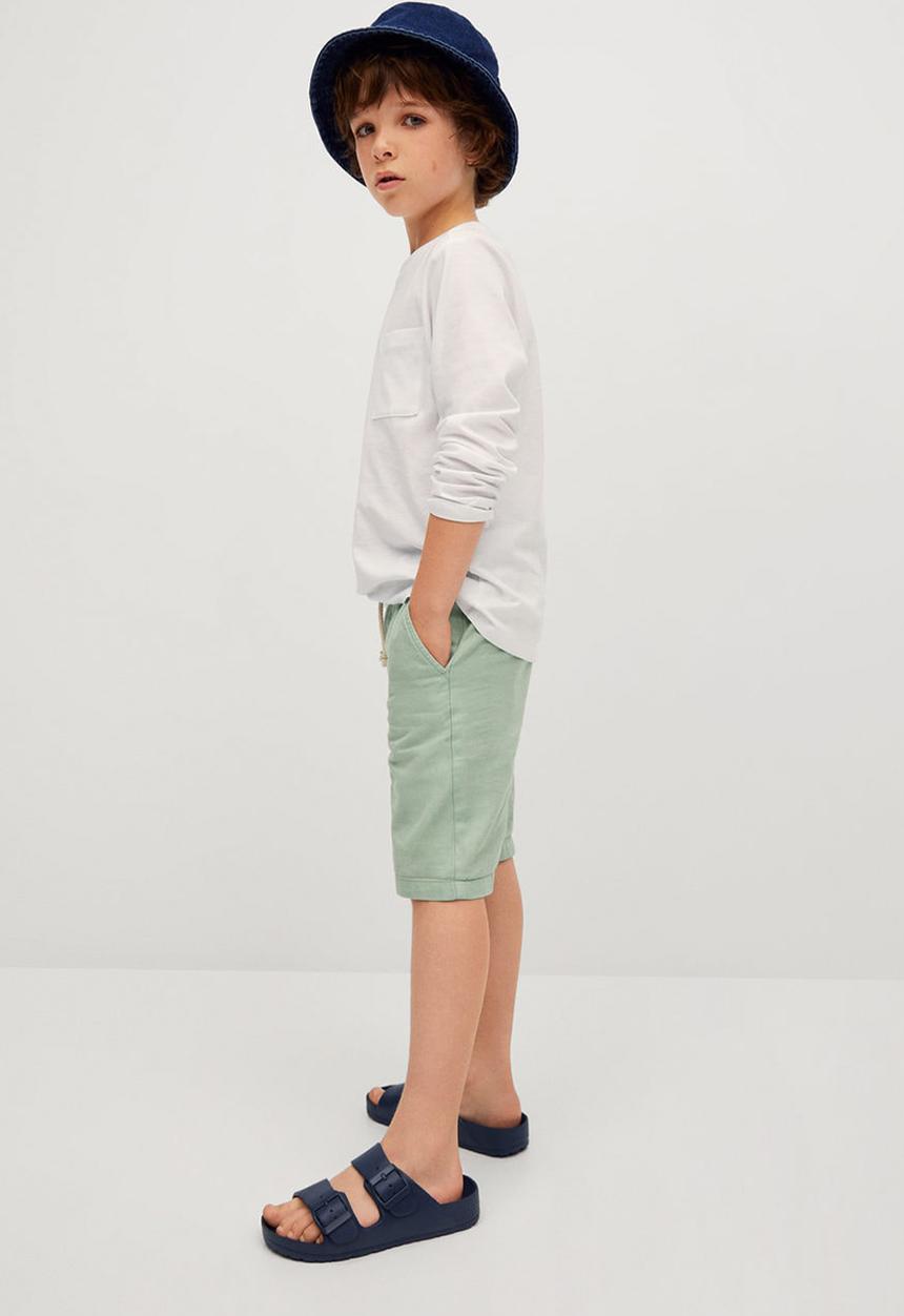 MANGO - Bermuda shorts pilo - turquoise