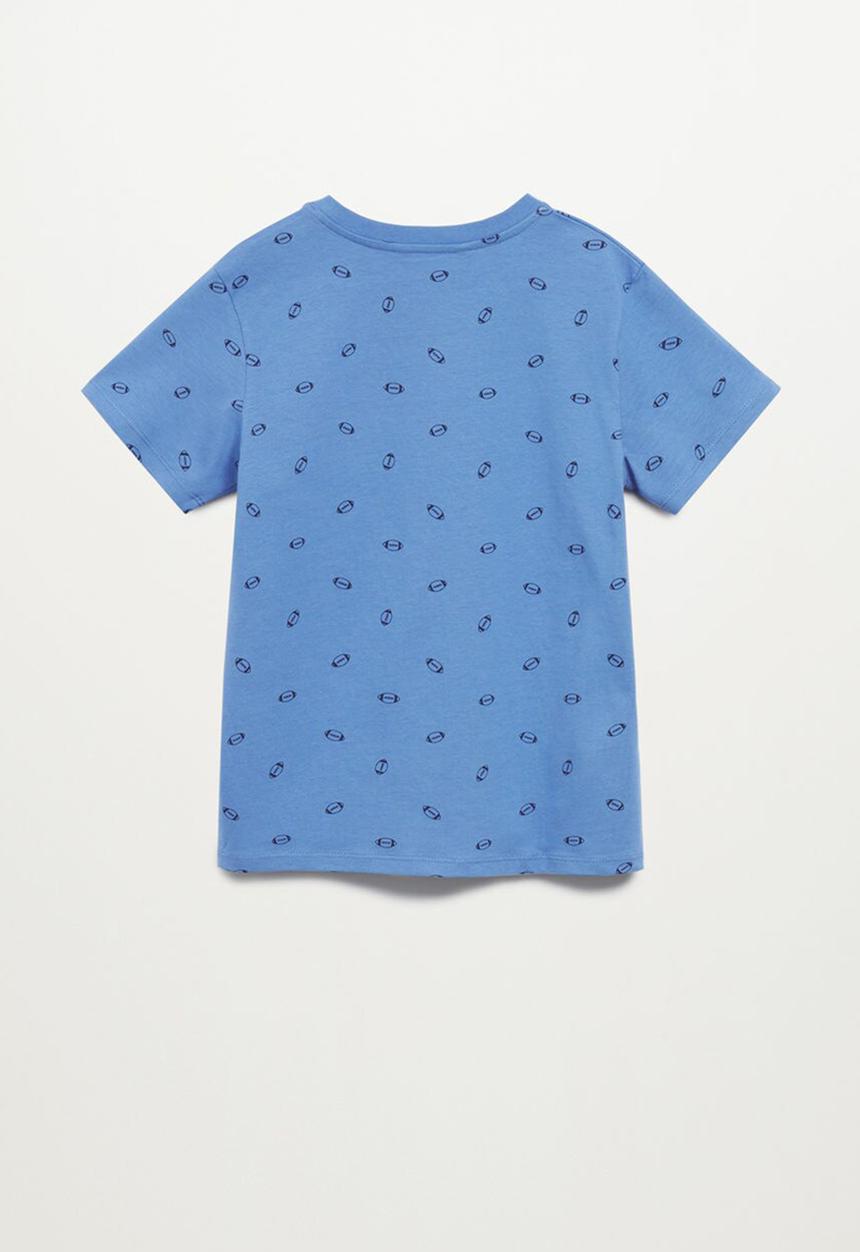 MANGO - T-shirts - medium blue