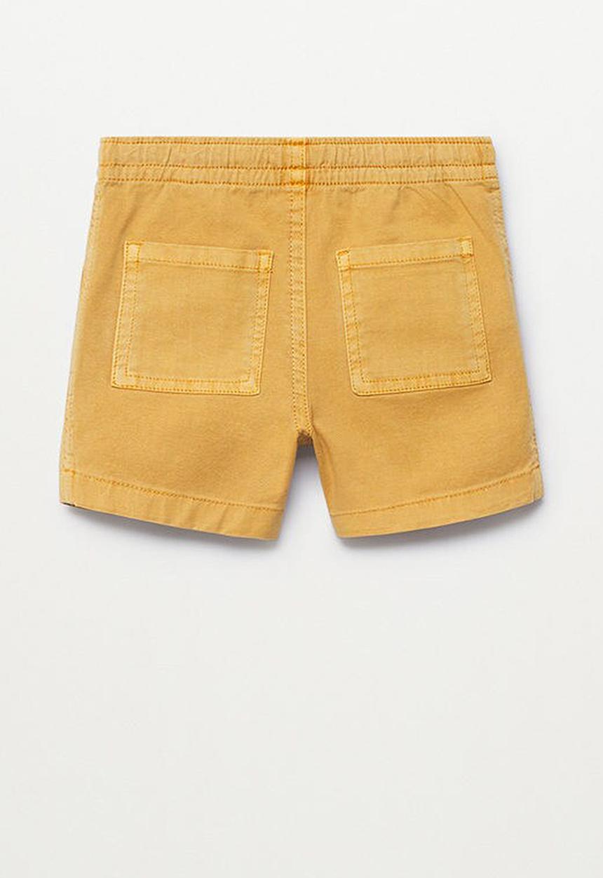 MANGO - Bermuda shorts max - mustard