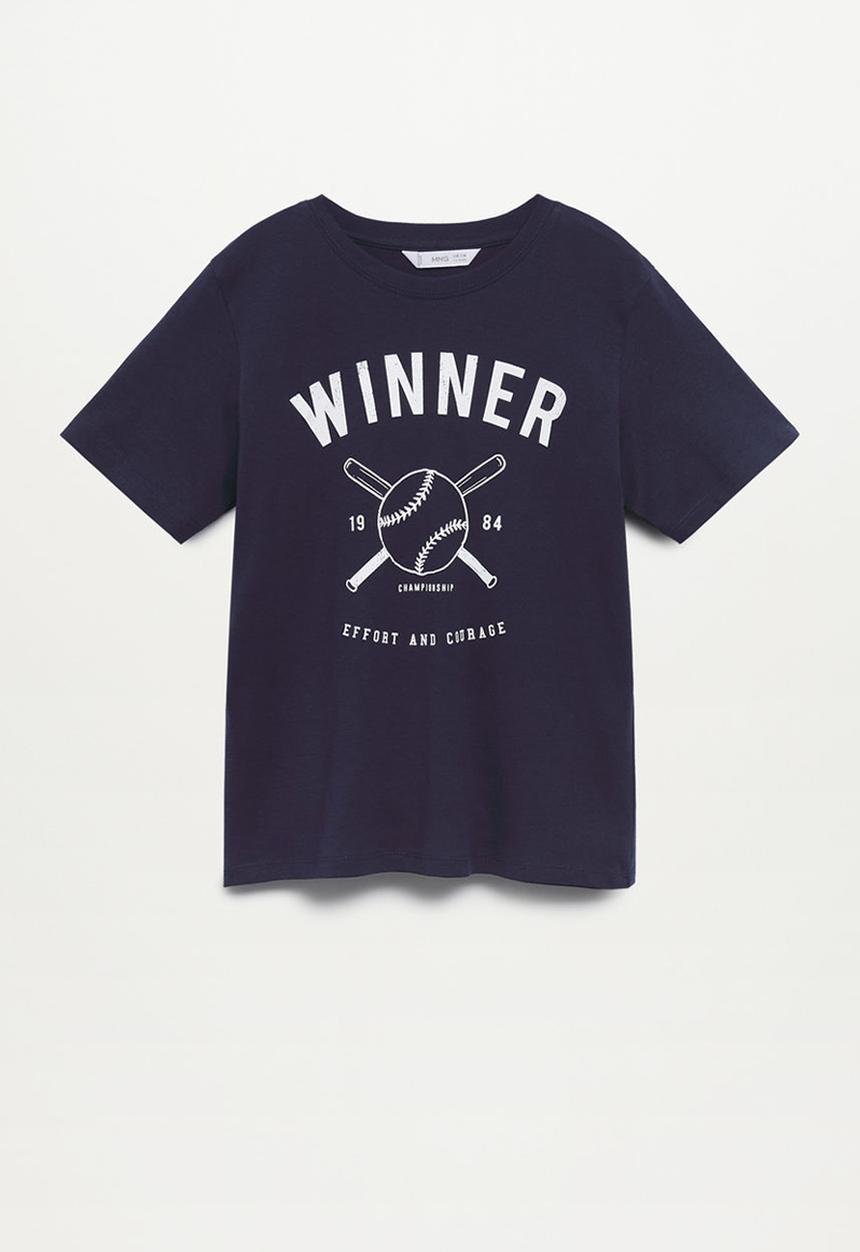 MANGO - T-shirt winner - navy