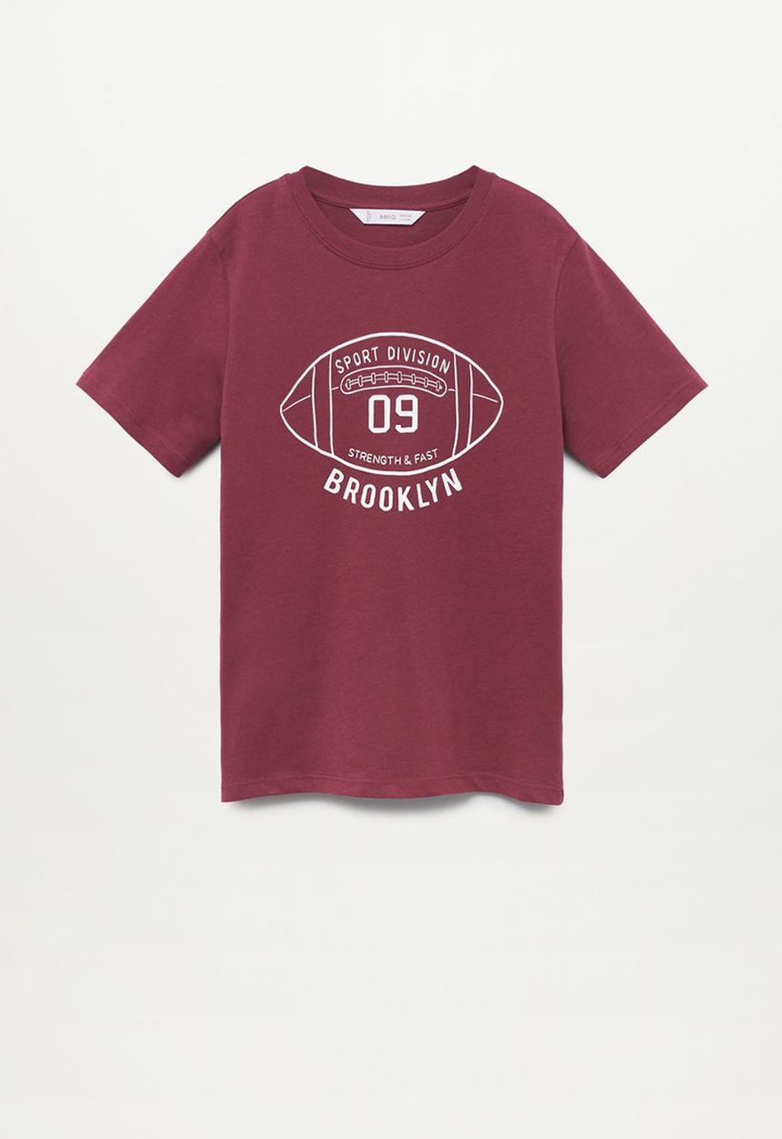 MANGO - T-shirt winner - dark red