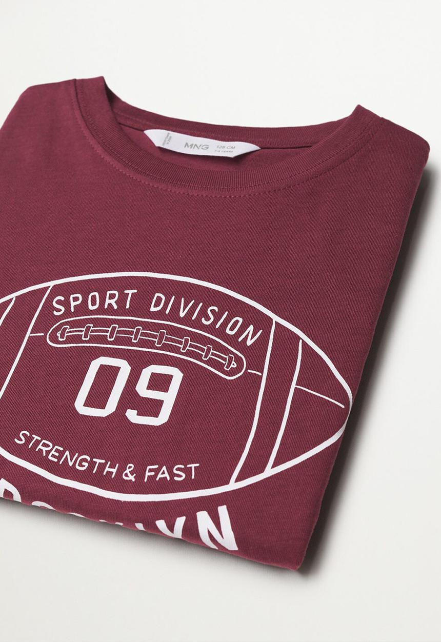 MANGO - T-shirt winner - dark red