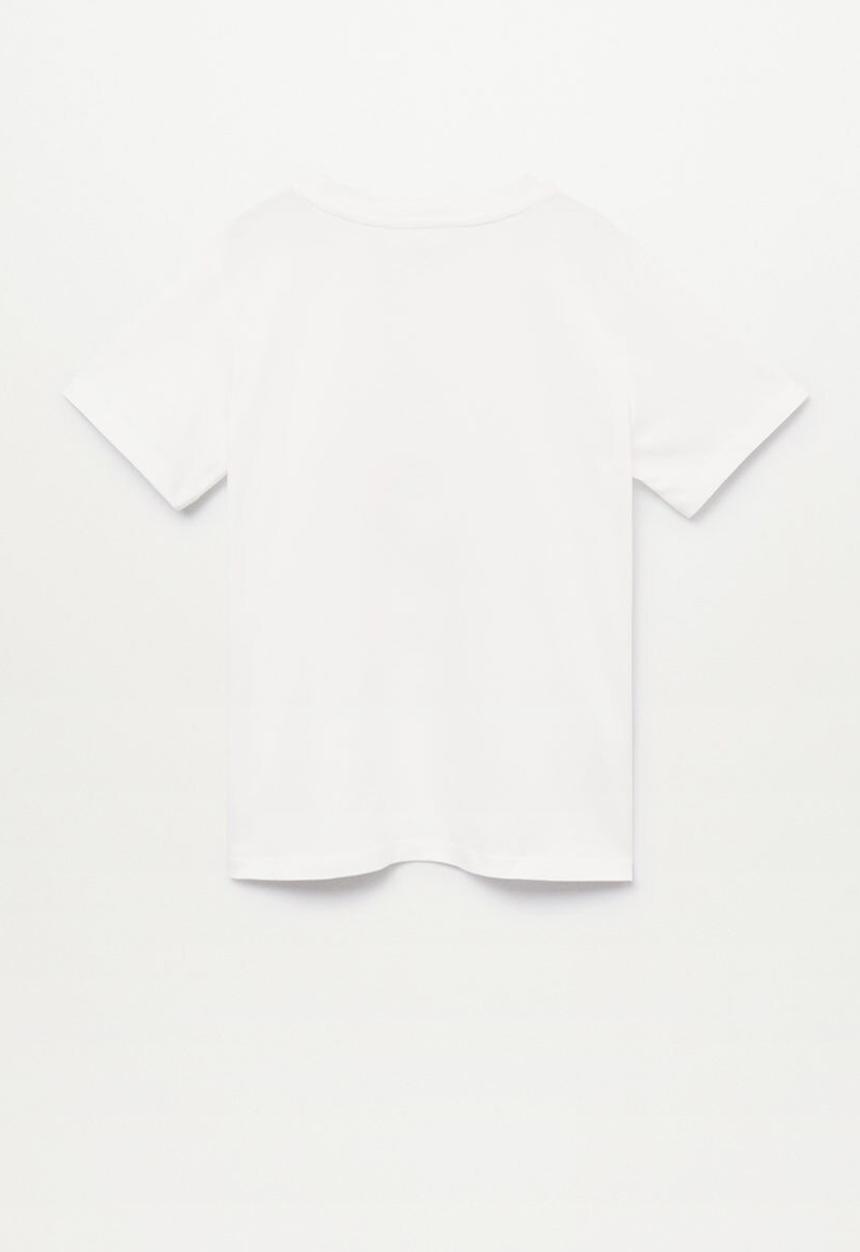 MANGO - T-shirt circle - white