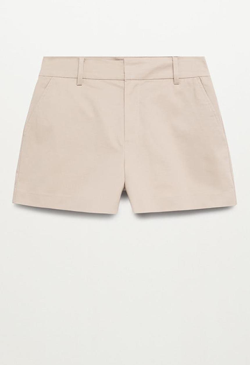 MANGO - Shorts chino - light pastel grey