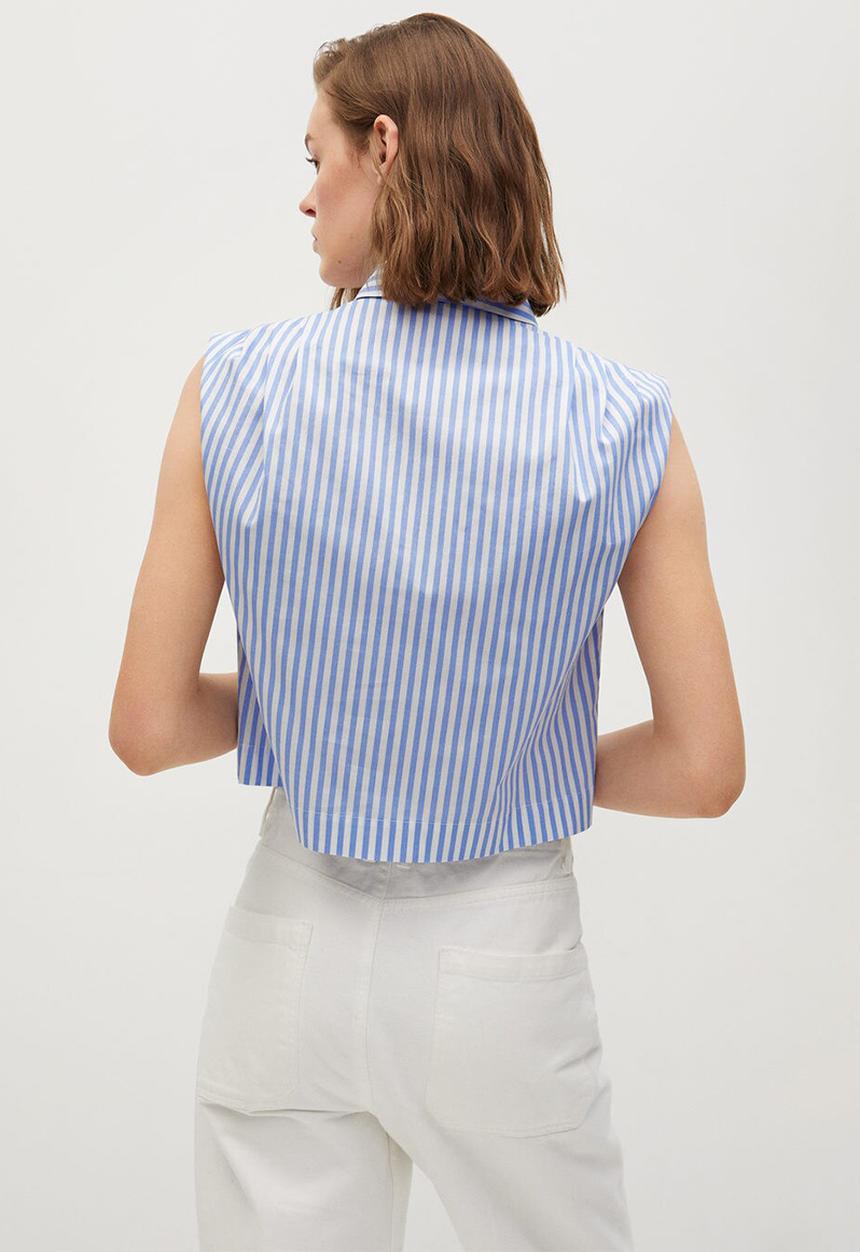 MANGO - Shirt rita - medium blue