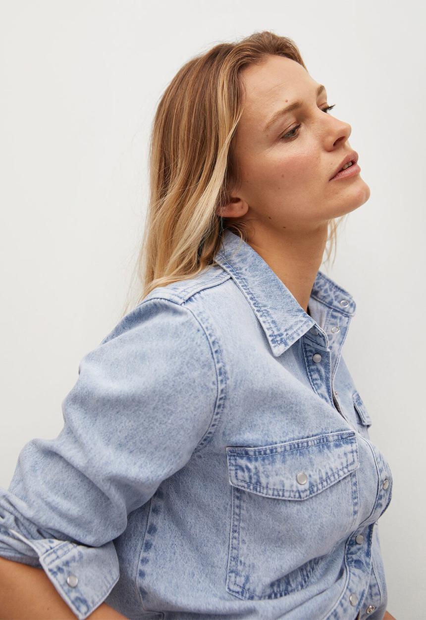 MANGO - Shirt angy - blue