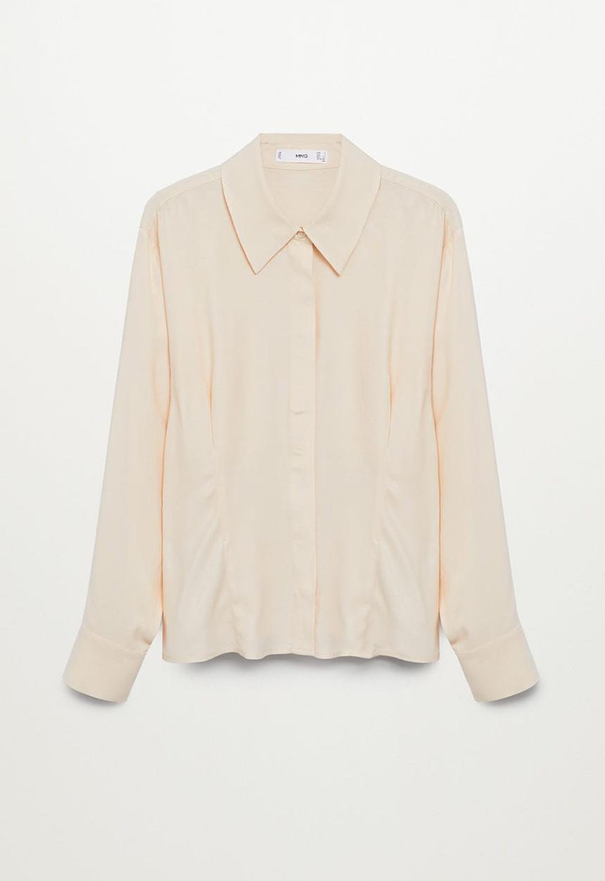 MANGO - Shirt royk - light beige