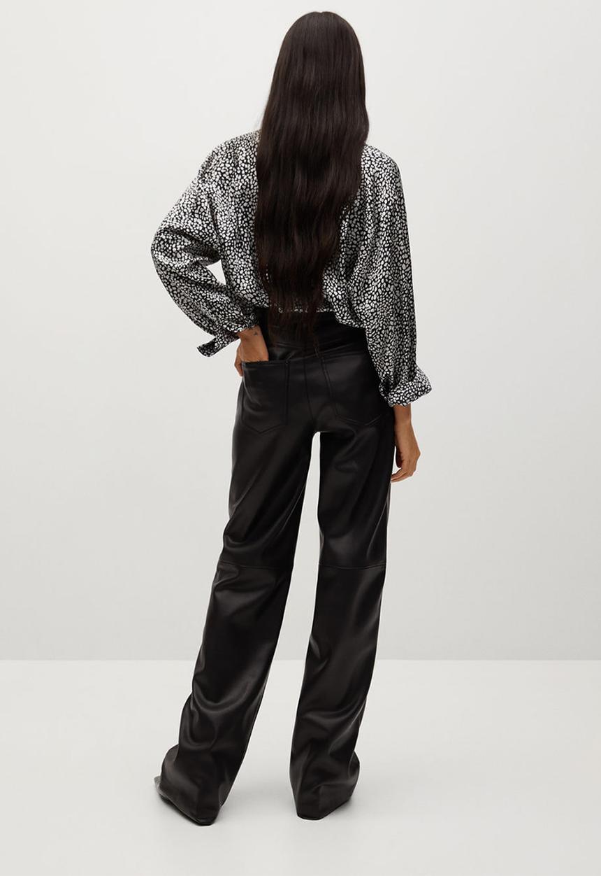 MANGO - Shirt bremen - black & white