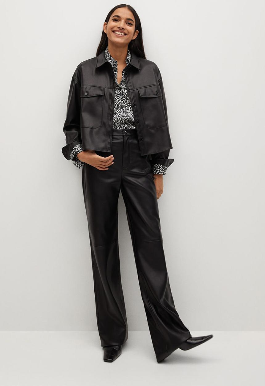 MANGO - Shirt bremen - black & white