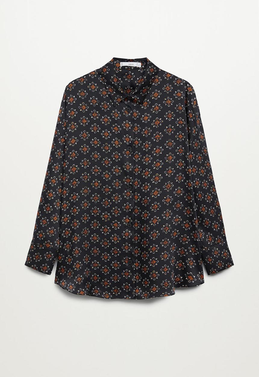MANGO - Shirt africa - black