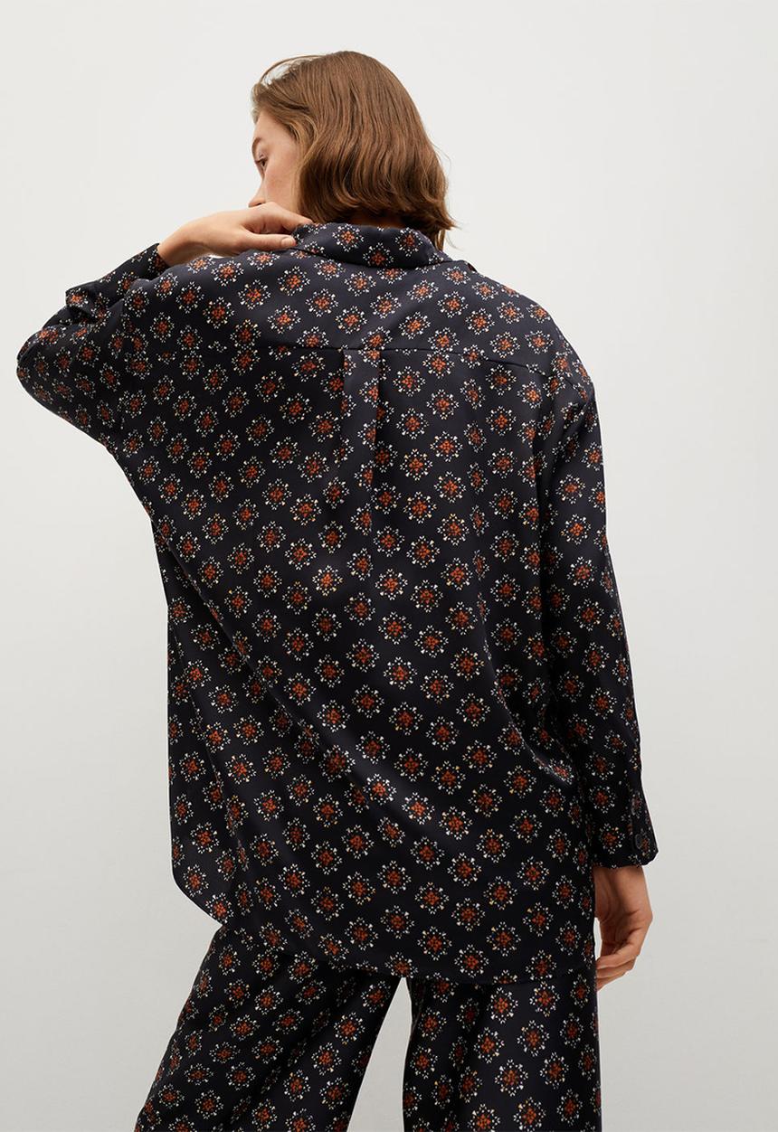 MANGO - Shirt africa - black
