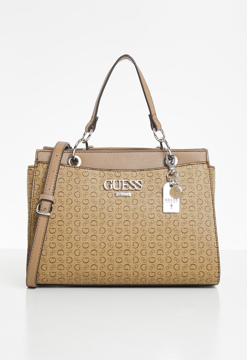 GUESS - Fincher satchel - mocha