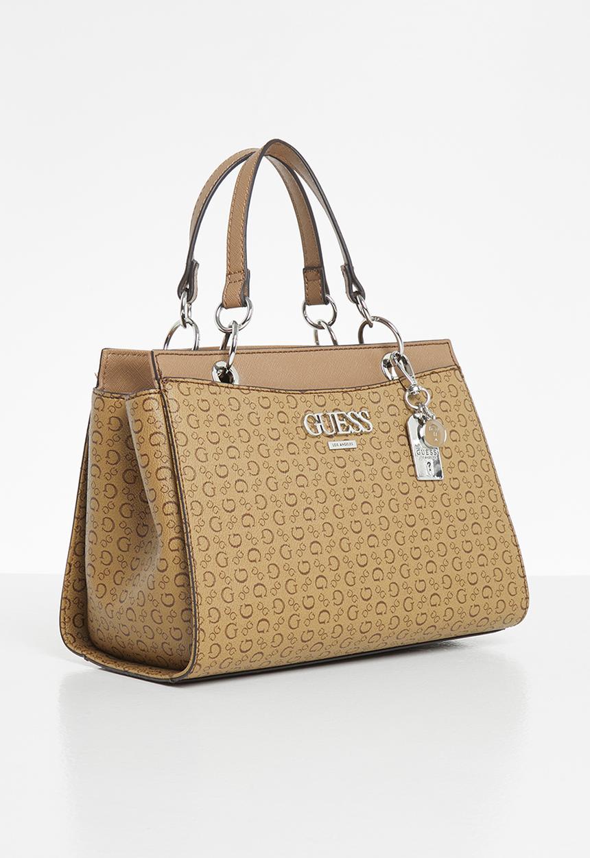 GUESS - Fincher satchel - mocha