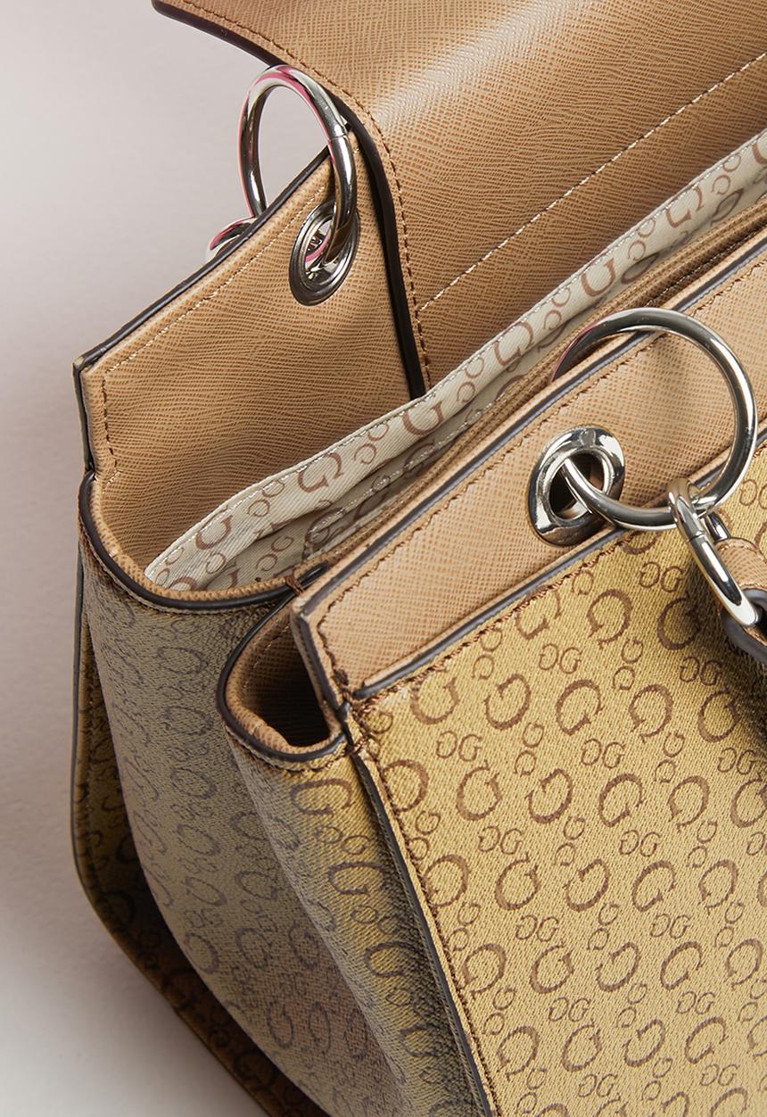 GUESS - Fincher satchel - mocha