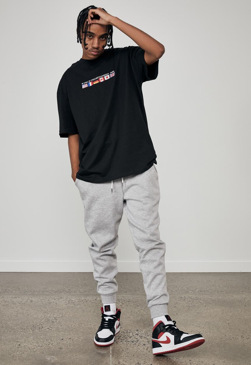 Factorie - Oversized graphic T-shirt - black