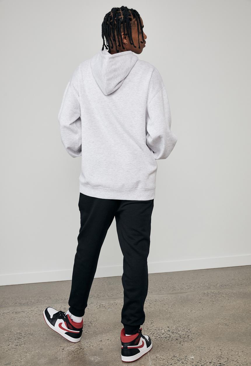 Factorie - Oversized graphic hoodie - silver marle