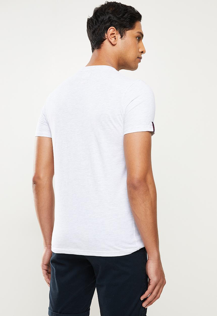 Superdry. - Collegiate graphic tee - ice marl
