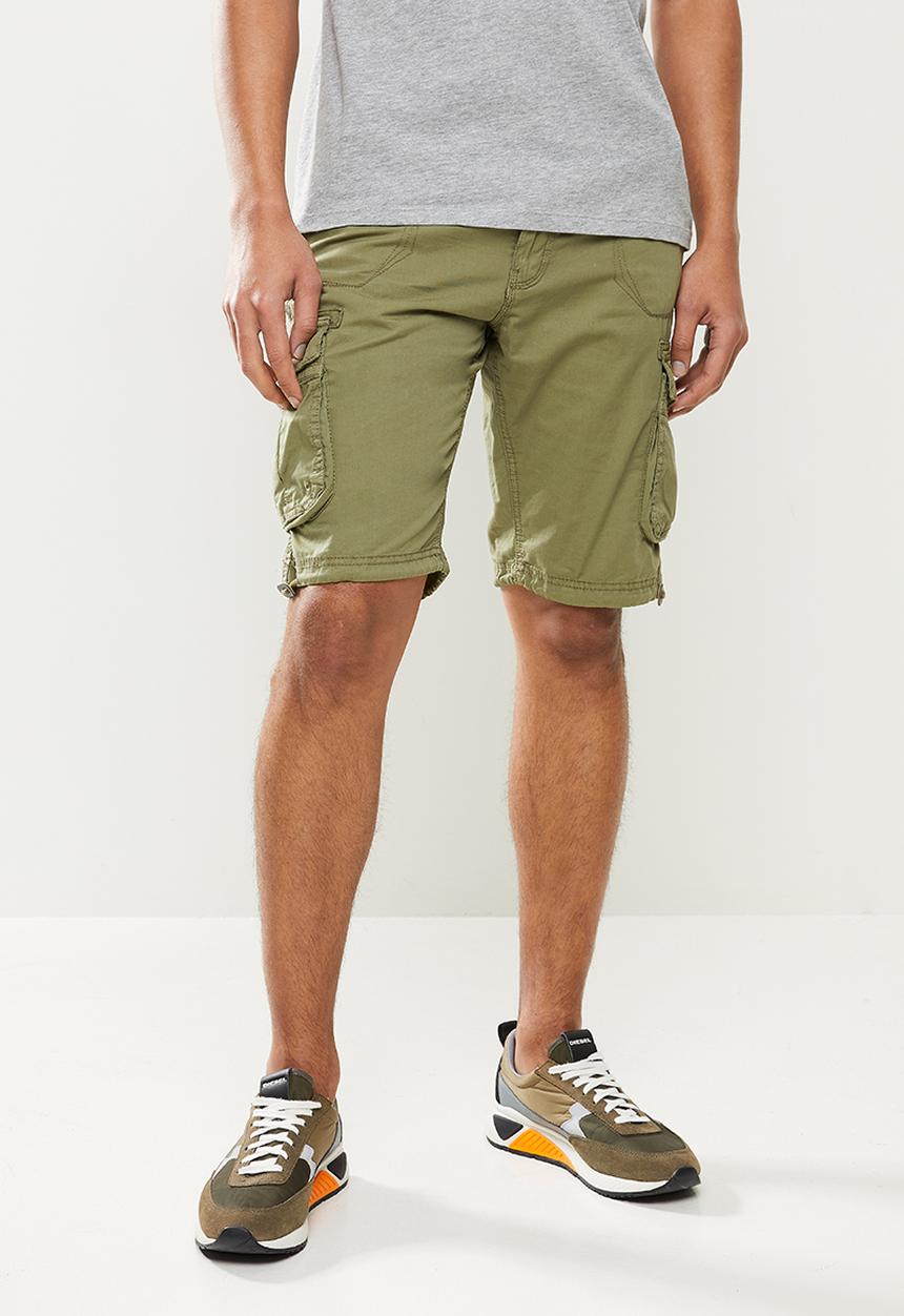 Brave Soul - George cargo shorts - green