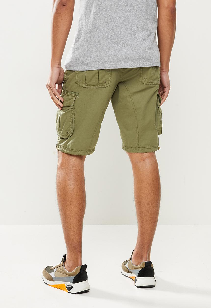 Brave Soul - George cargo shorts - green