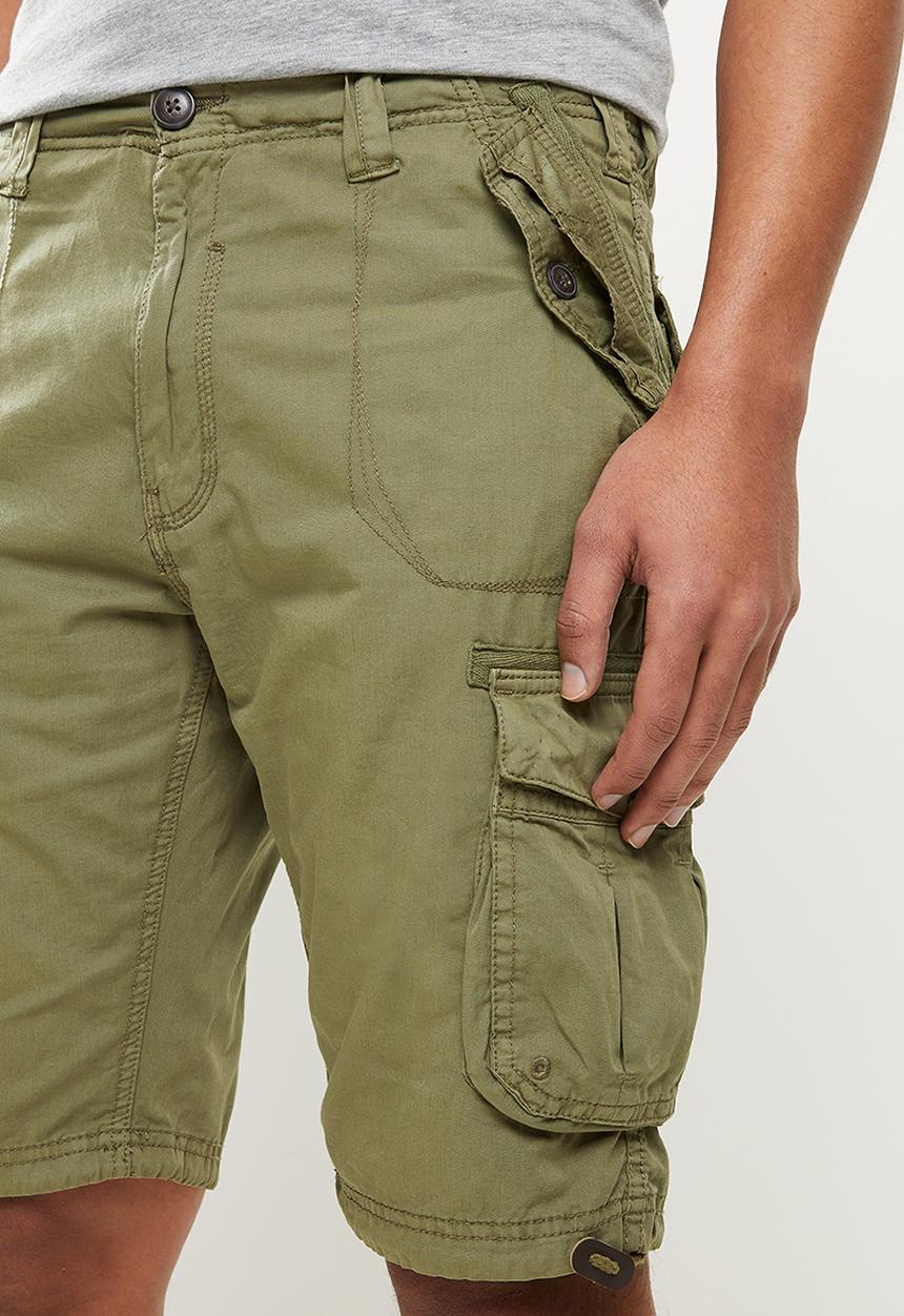 Brave Soul - George cargo shorts - green