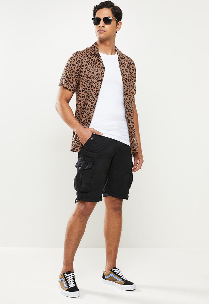 Brave Soul - George cargo shorts - black