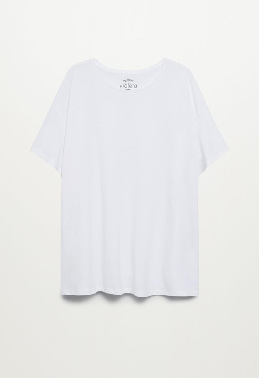 Violeta by Mango - Plus T-shirt easy - white