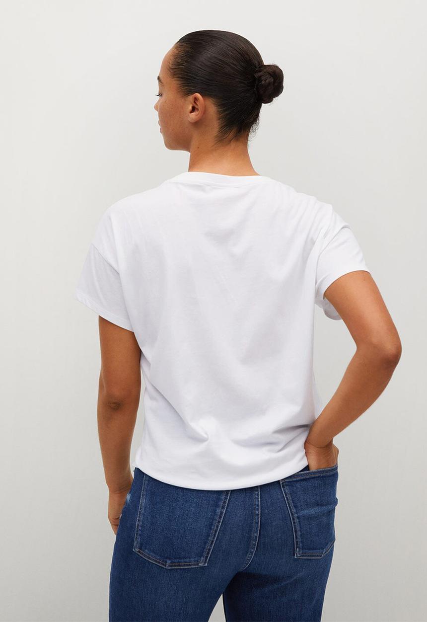 Violeta by Mango - Plus T-shirt easy - white
