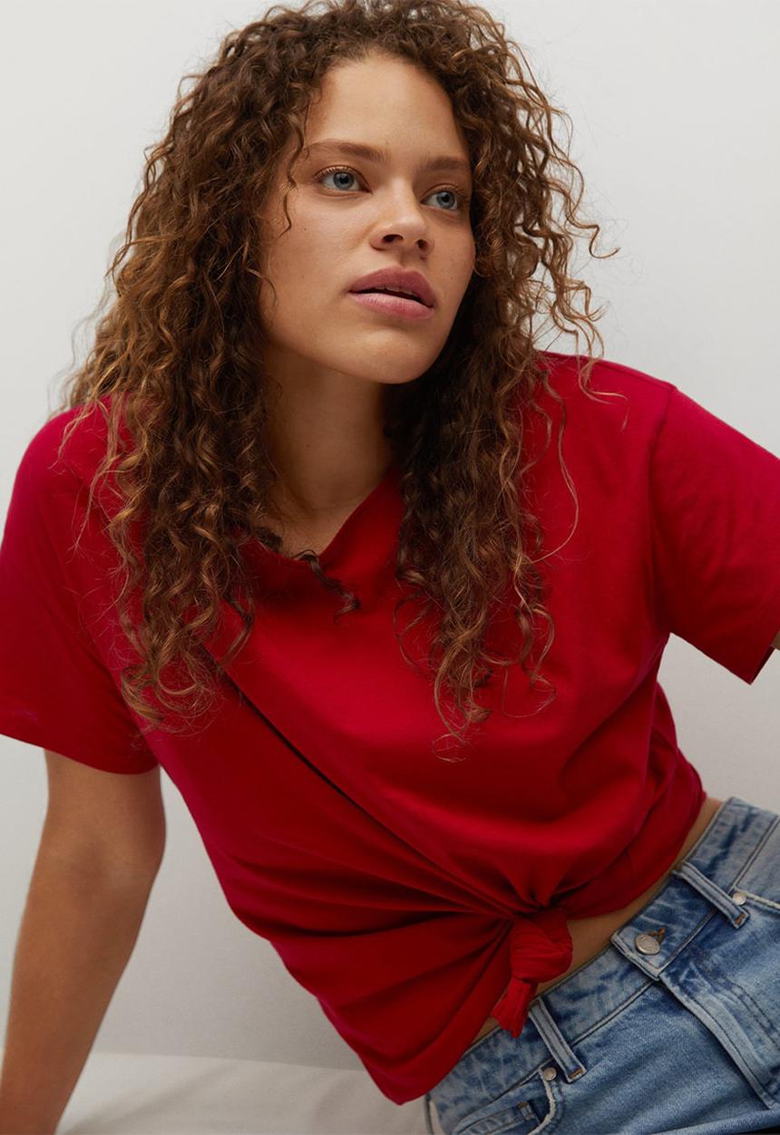 Violeta by Mango - Plus T-shirt easy - red