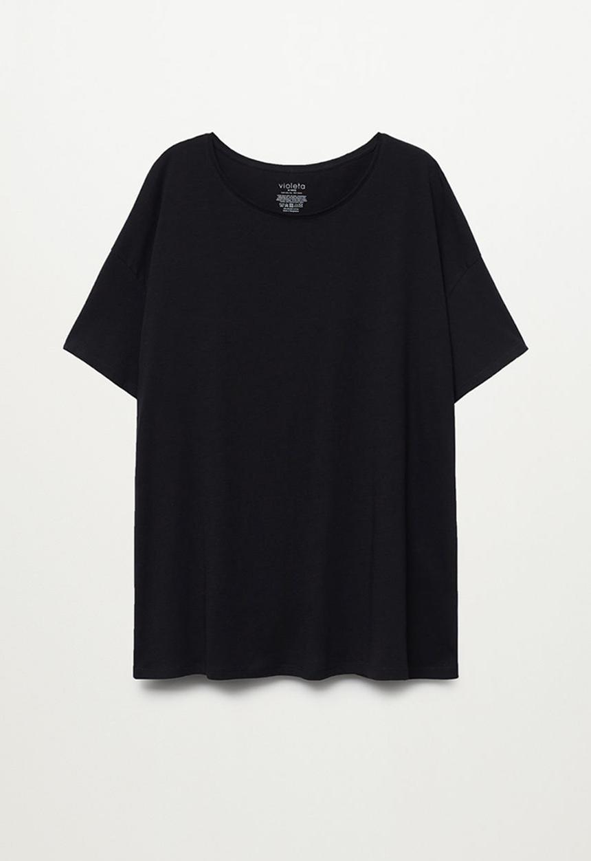 Violeta by Mango - Plus T-shirt easy - black