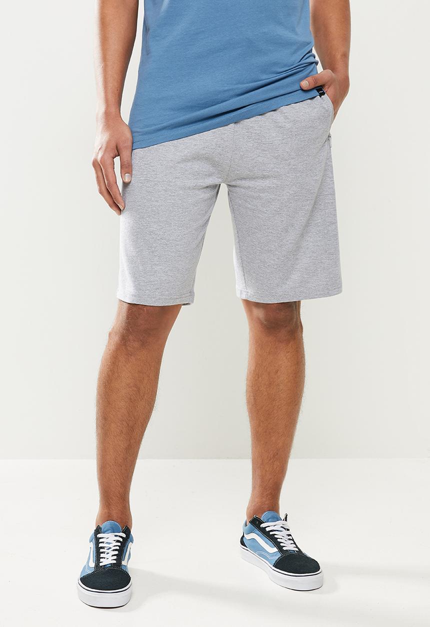 Brave Soul - Essential fleece shorts - grey