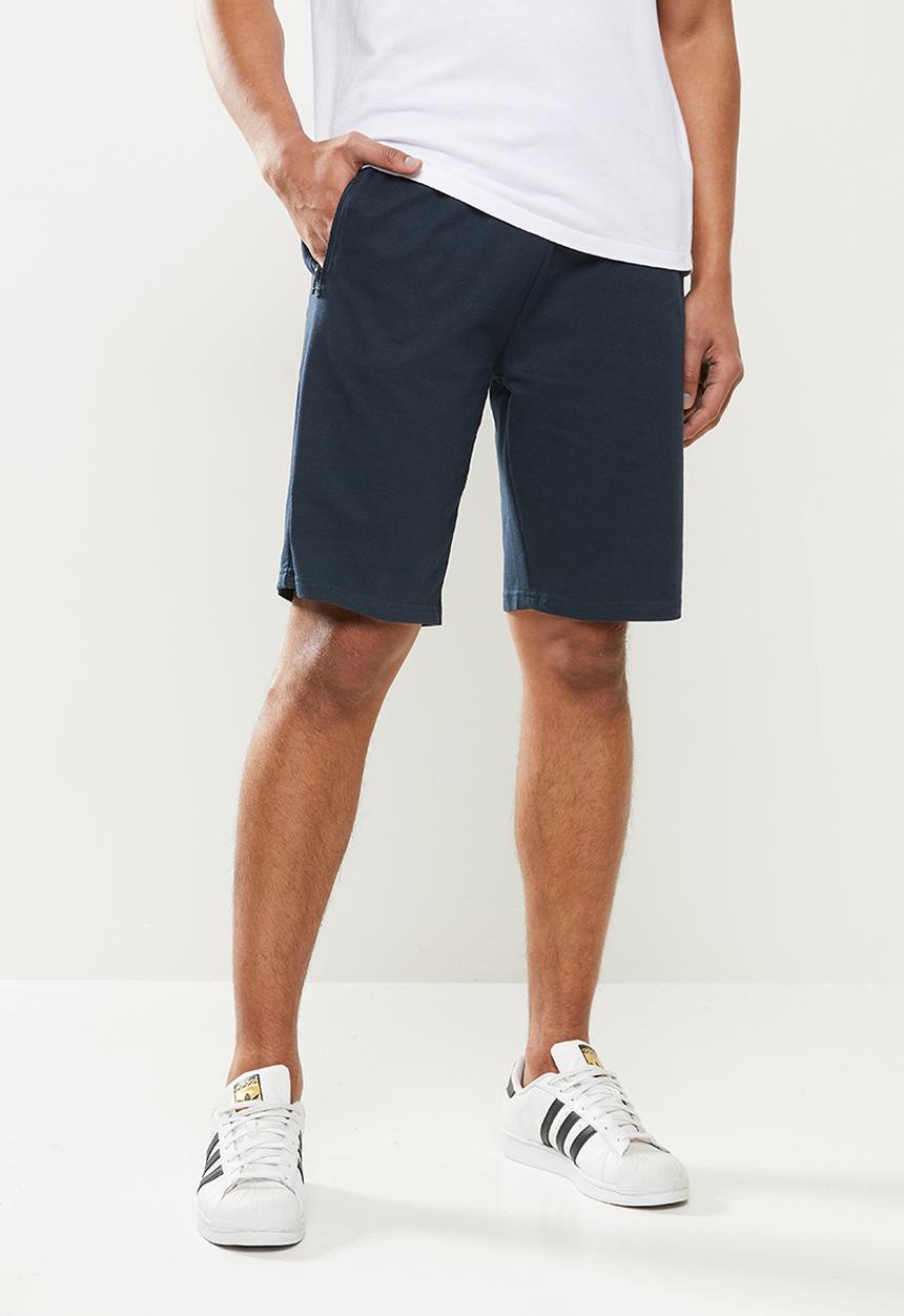 Brave Soul - Essential fleece shorts - navy