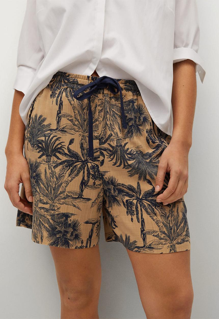 Violeta by Mango - Plus shorts waitopi - light pastel brown