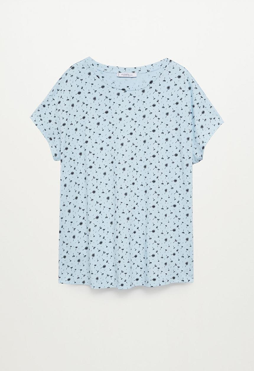 Violeta by Mango - Plus T-shirt easypri - medium blue