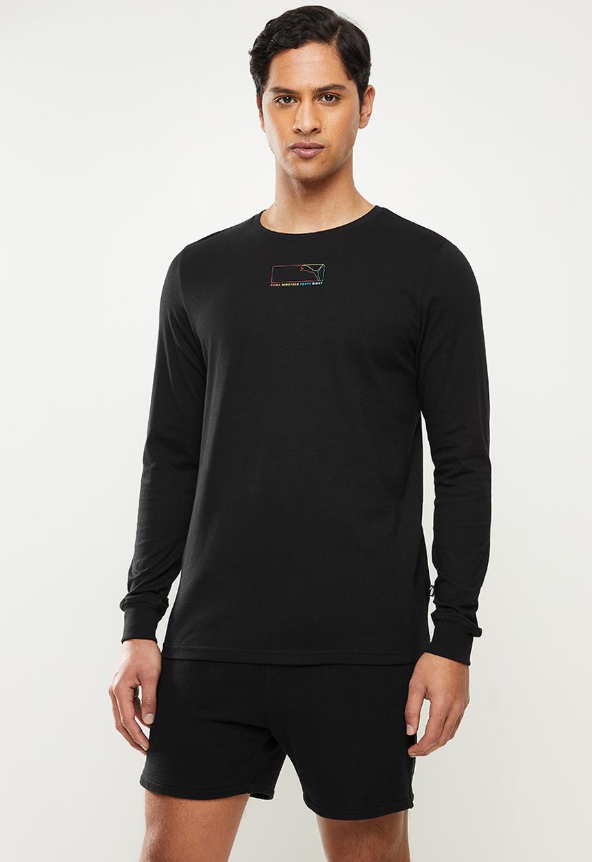 PUMA - Puma graphic long sleeve tee - puma black