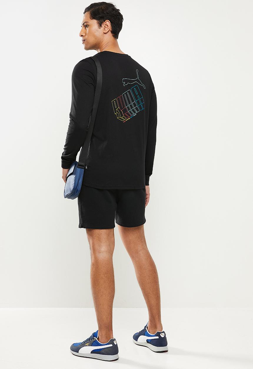 PUMA - Puma graphic long sleeve tee - puma black