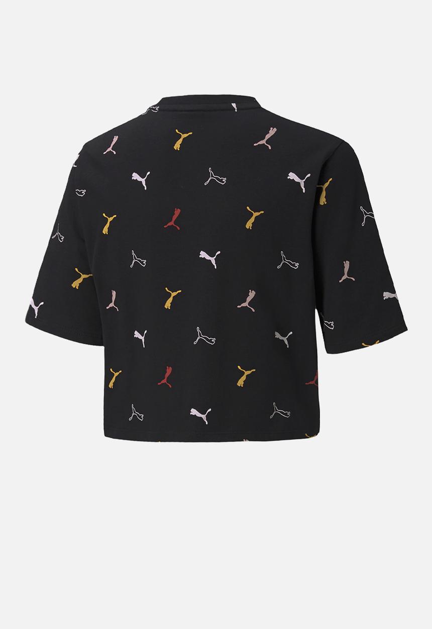 PUMA - Classics graphics aop boyfriend tee g - black 
