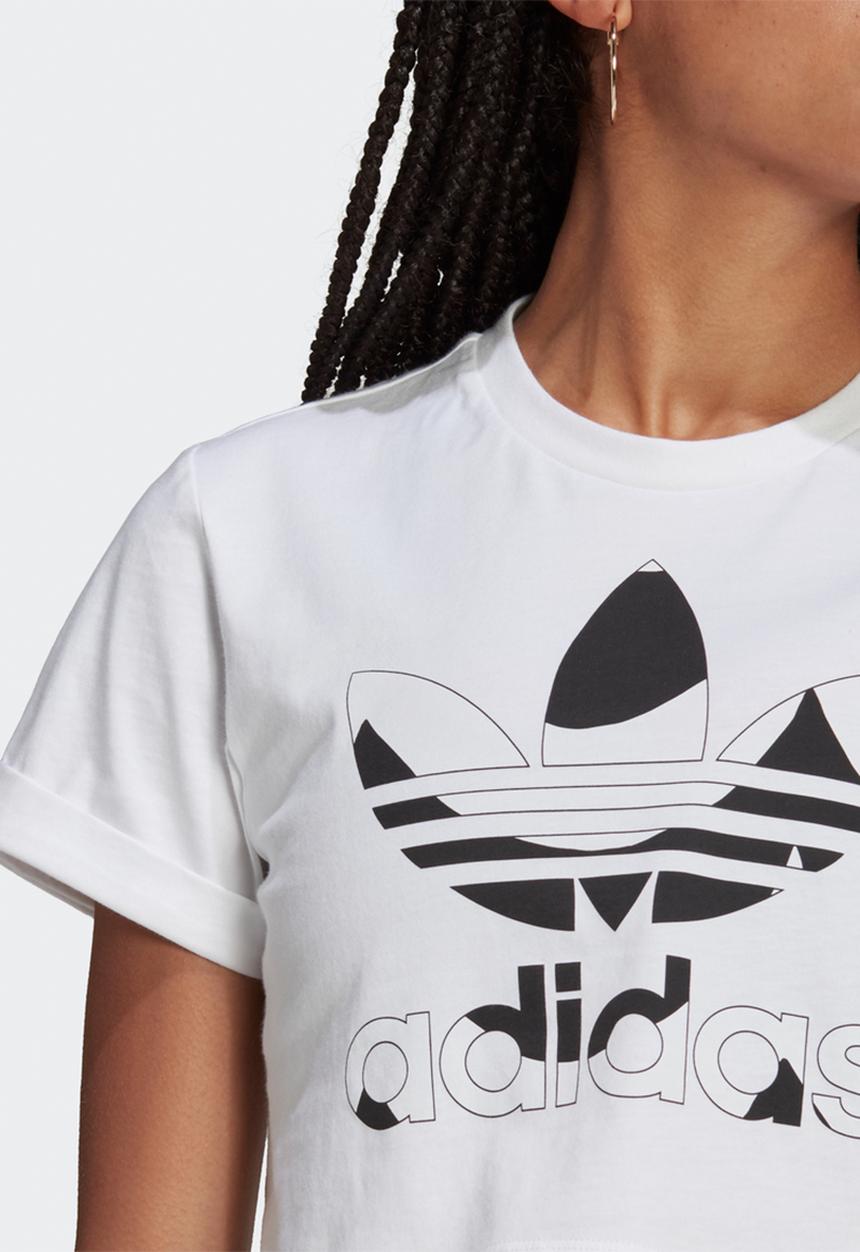 adidas Originals - Winner crop tee - white