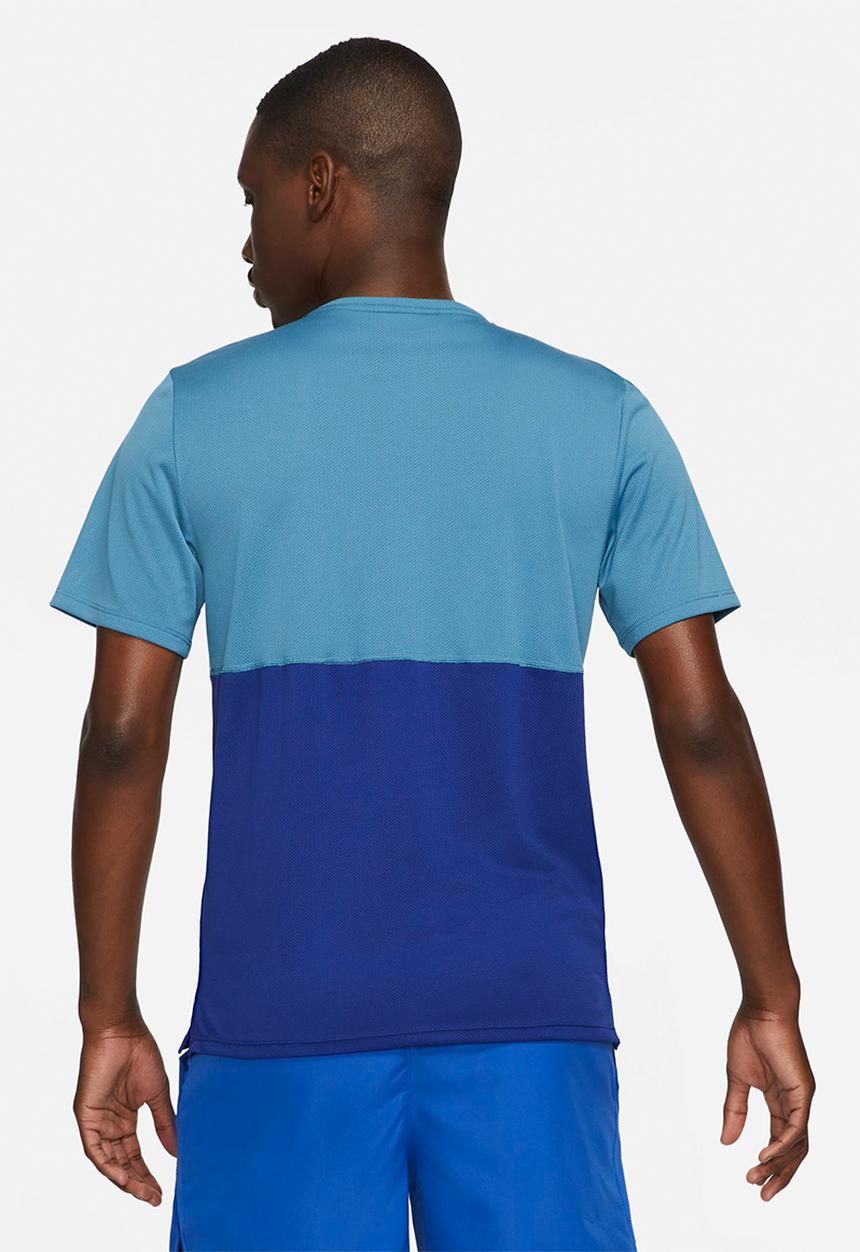 Nike - M nike df wr run top gx short sleeve - blue
