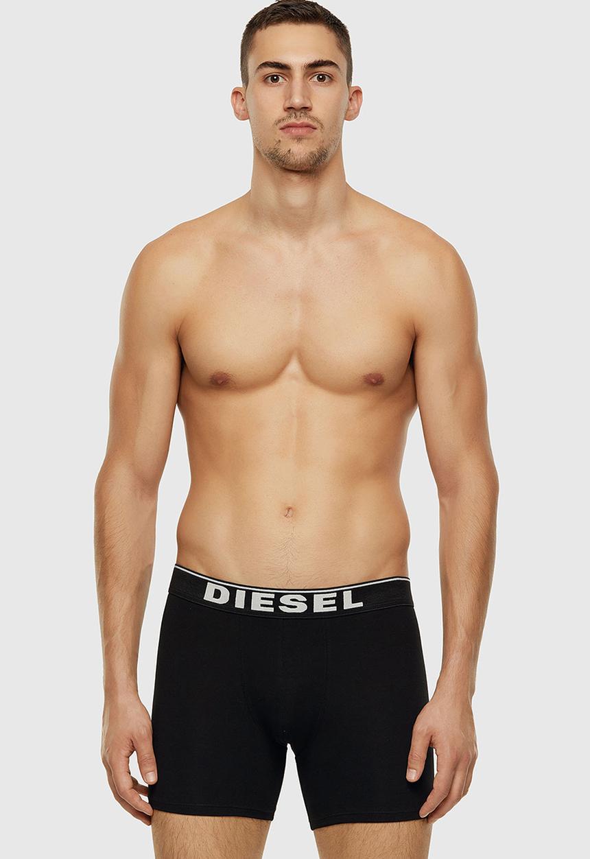 Diesel  - Umbx-sebastian 3pack long boxer - black & white
