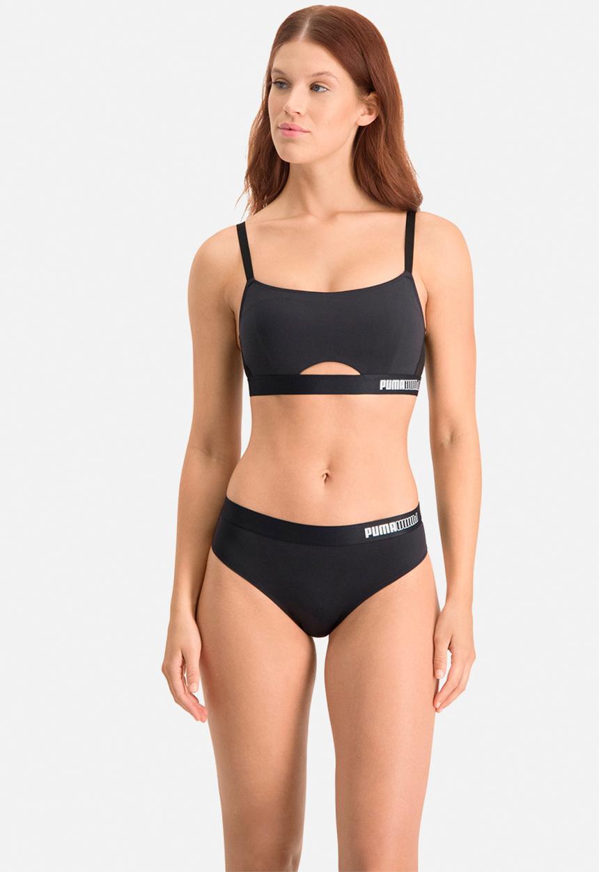 PUMA - Padded sporty bra 1p - black