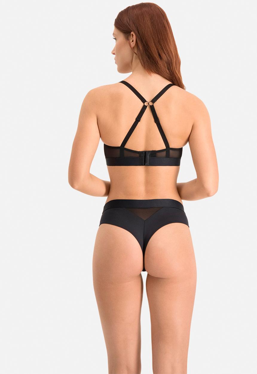 PUMA - Padded sporty bra 1p - black