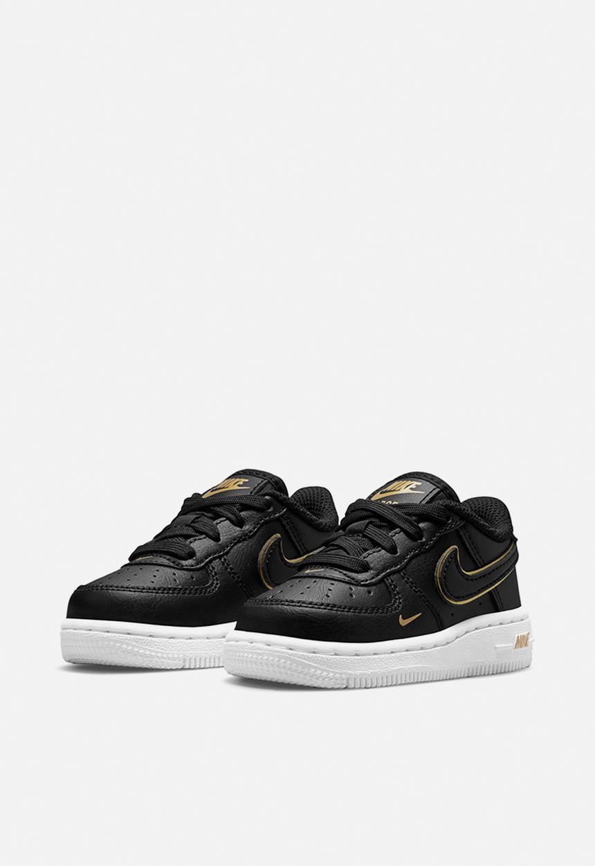 Nike - Nike force 1 lv8 / black/black-metallic gold-white