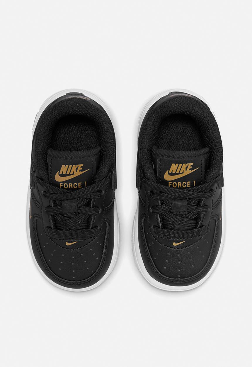 Nike - Nike force 1 lv8 / black/black-metallic gold-white