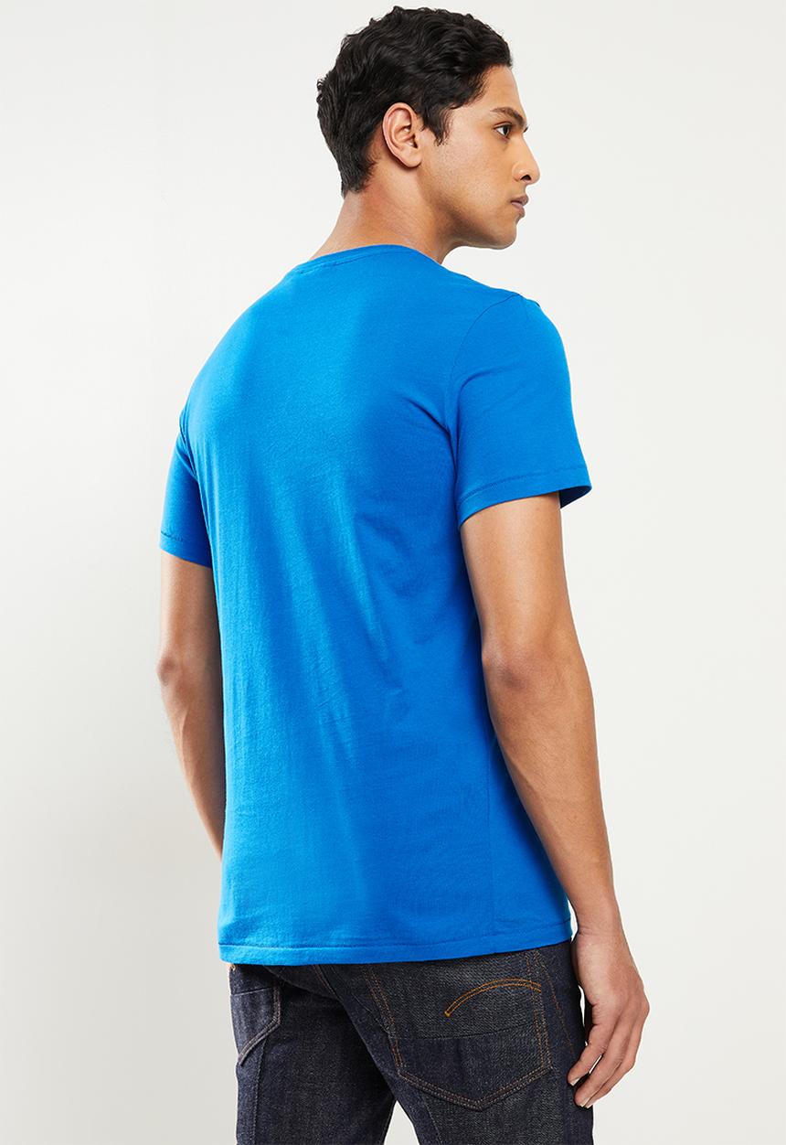 G-STAR - Flock hamburger logo r t - light royal blue